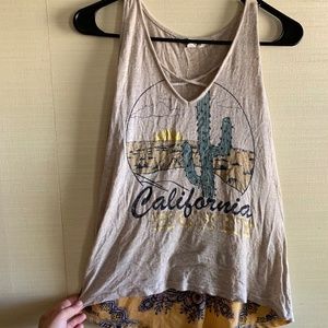 California Honey Cactus Cross Body Tank